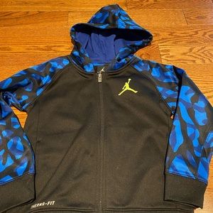 Jordan Blue/Black Zip-Up  Boys 4-5 yrs